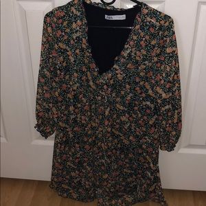 Zara floral dress